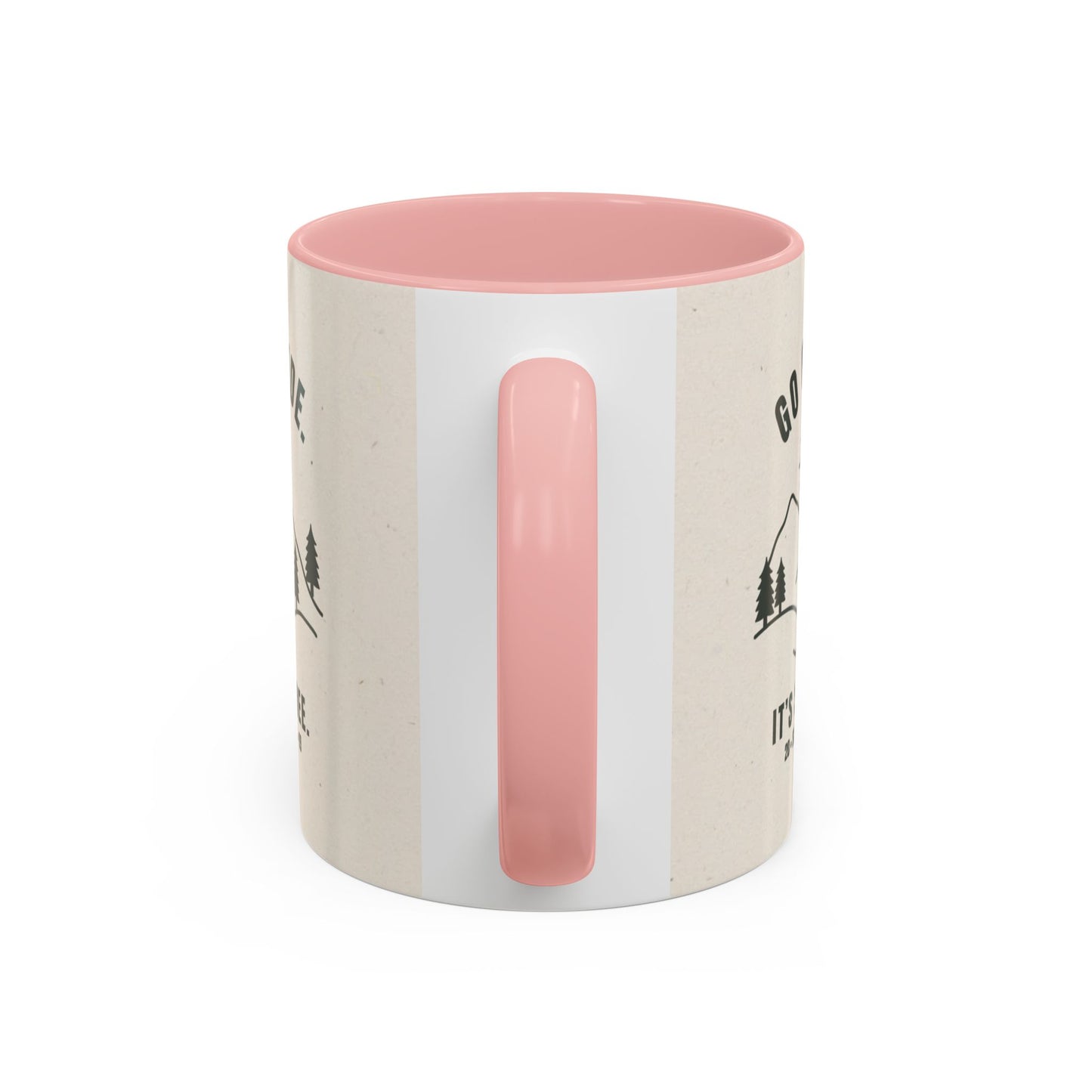 Mug- 'Go Outside. It's Still Free.' Mountain Silhouette Design