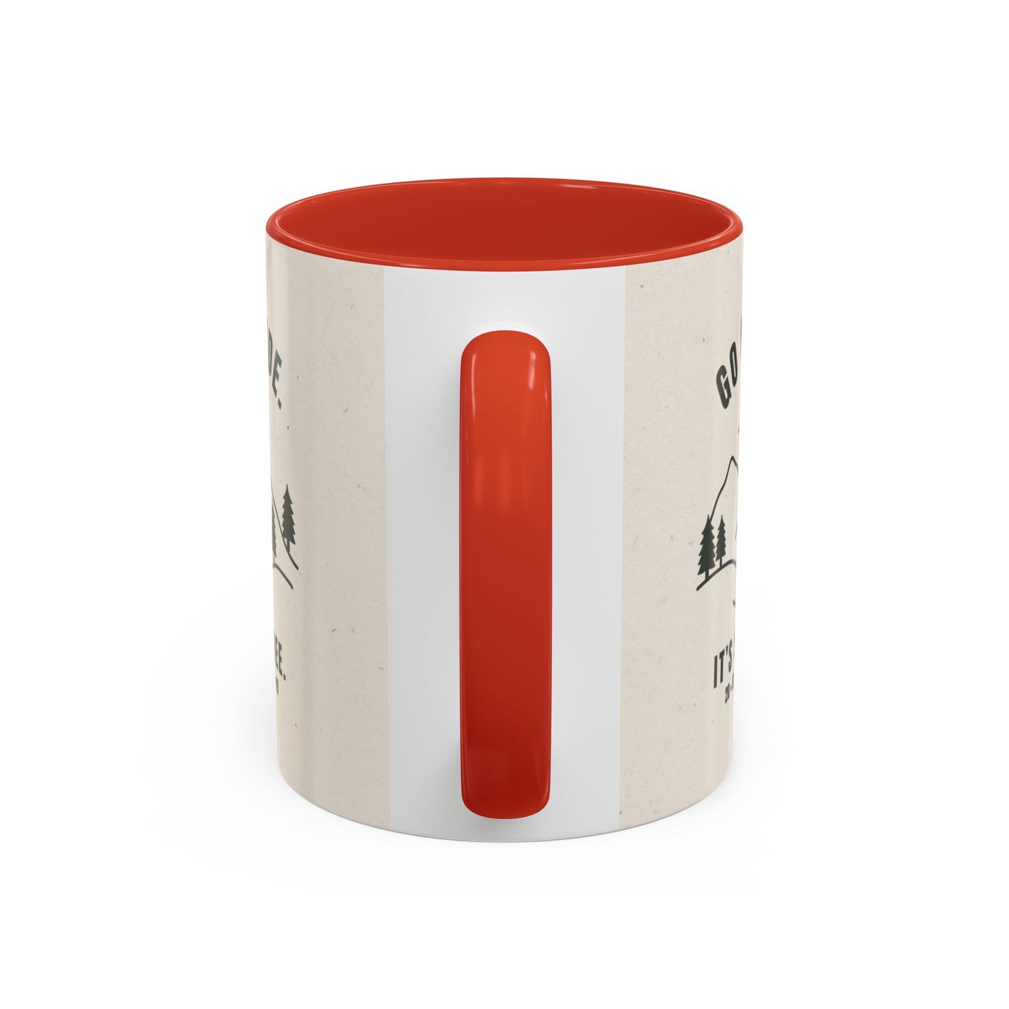 Mug- 'Go Outside. It's Still Free.' Mountain Silhouette Design