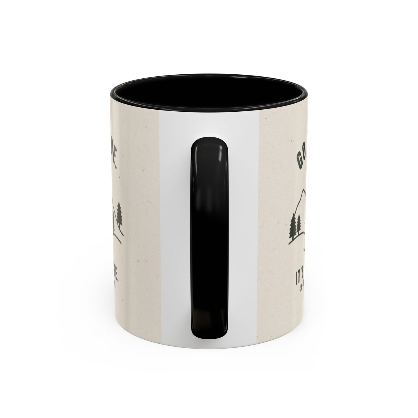 Mug- 'Go Outside. It's Still Free.' Mountain Silhouette Design