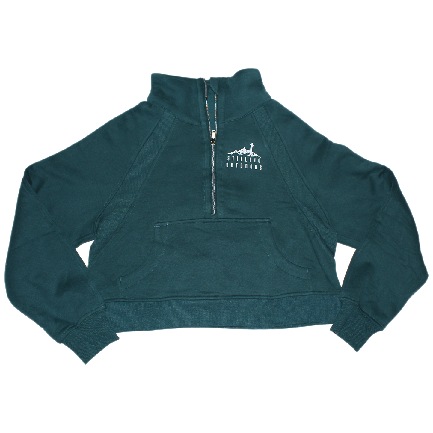 Women's Teal High Collar Quarter-Zip