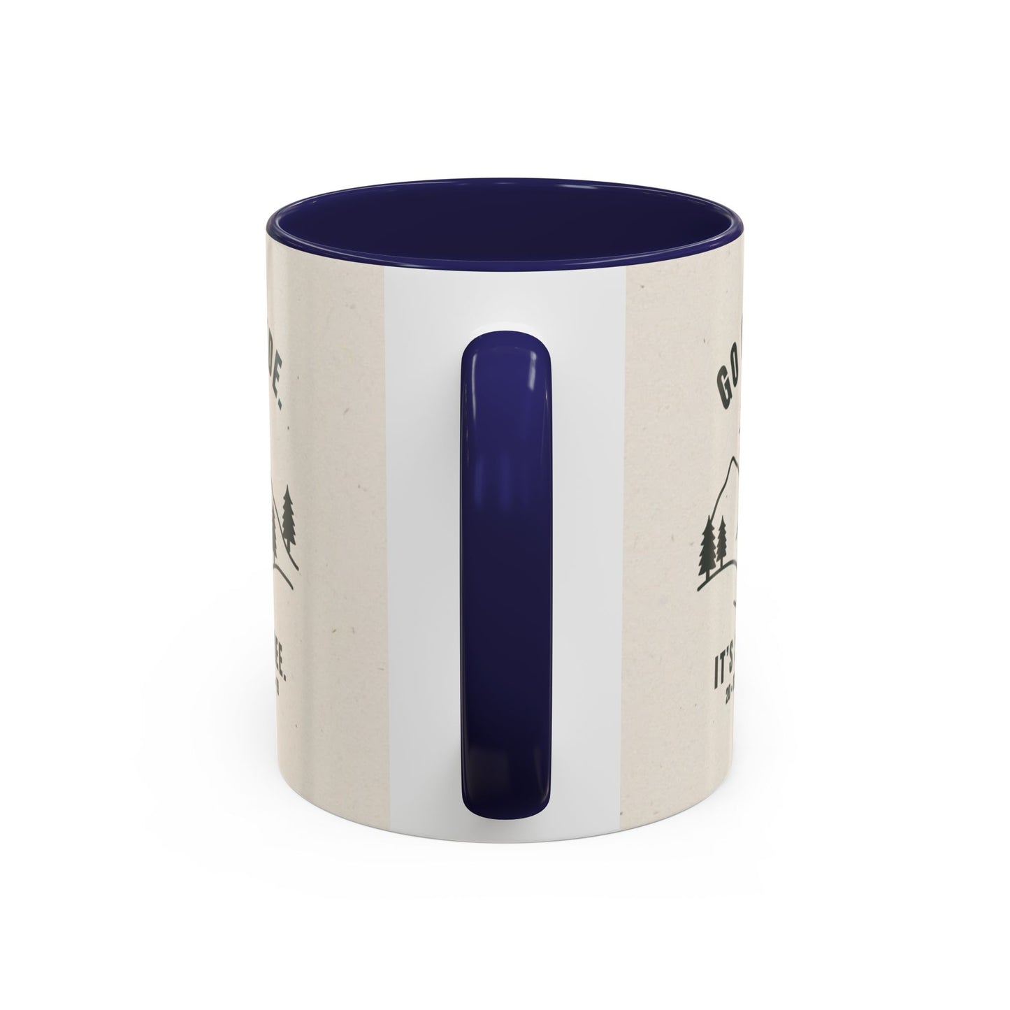 Mug- 'Go Outside. It's Still Free.' Mountain Silhouette Design