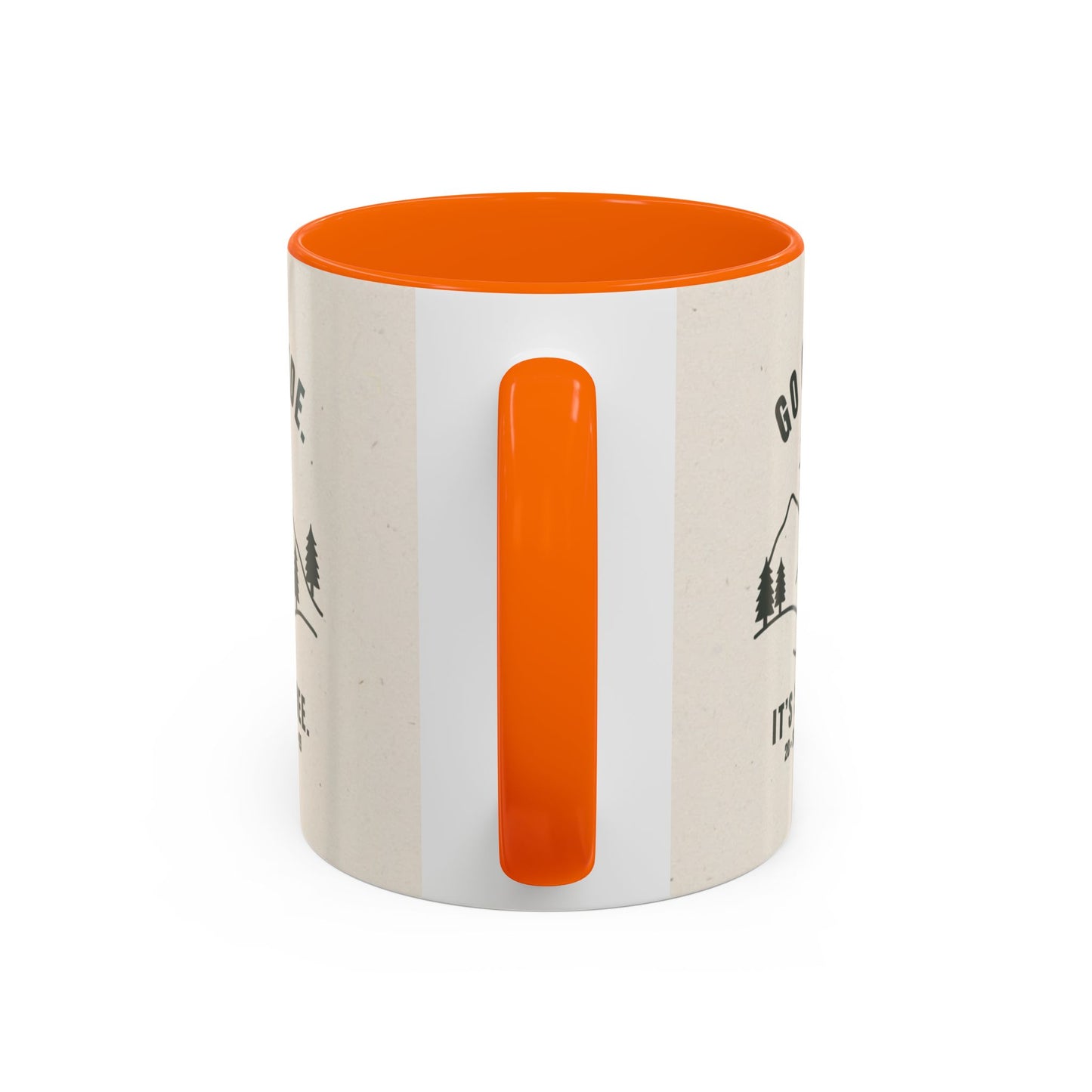 Mug- 'Go Outside. It's Still Free.' Mountain Silhouette Design