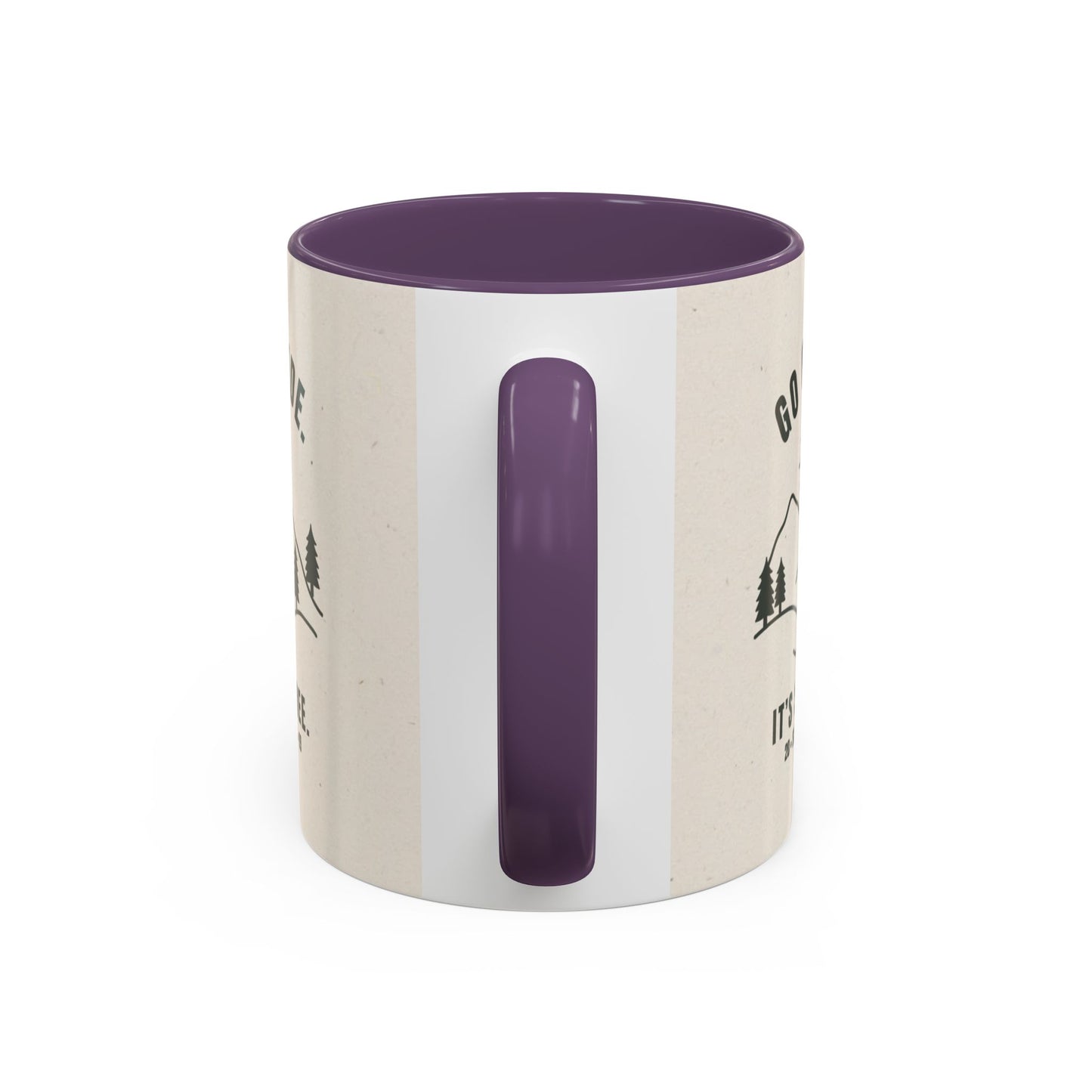 Mug- 'Go Outside. It's Still Free.' Mountain Silhouette Design