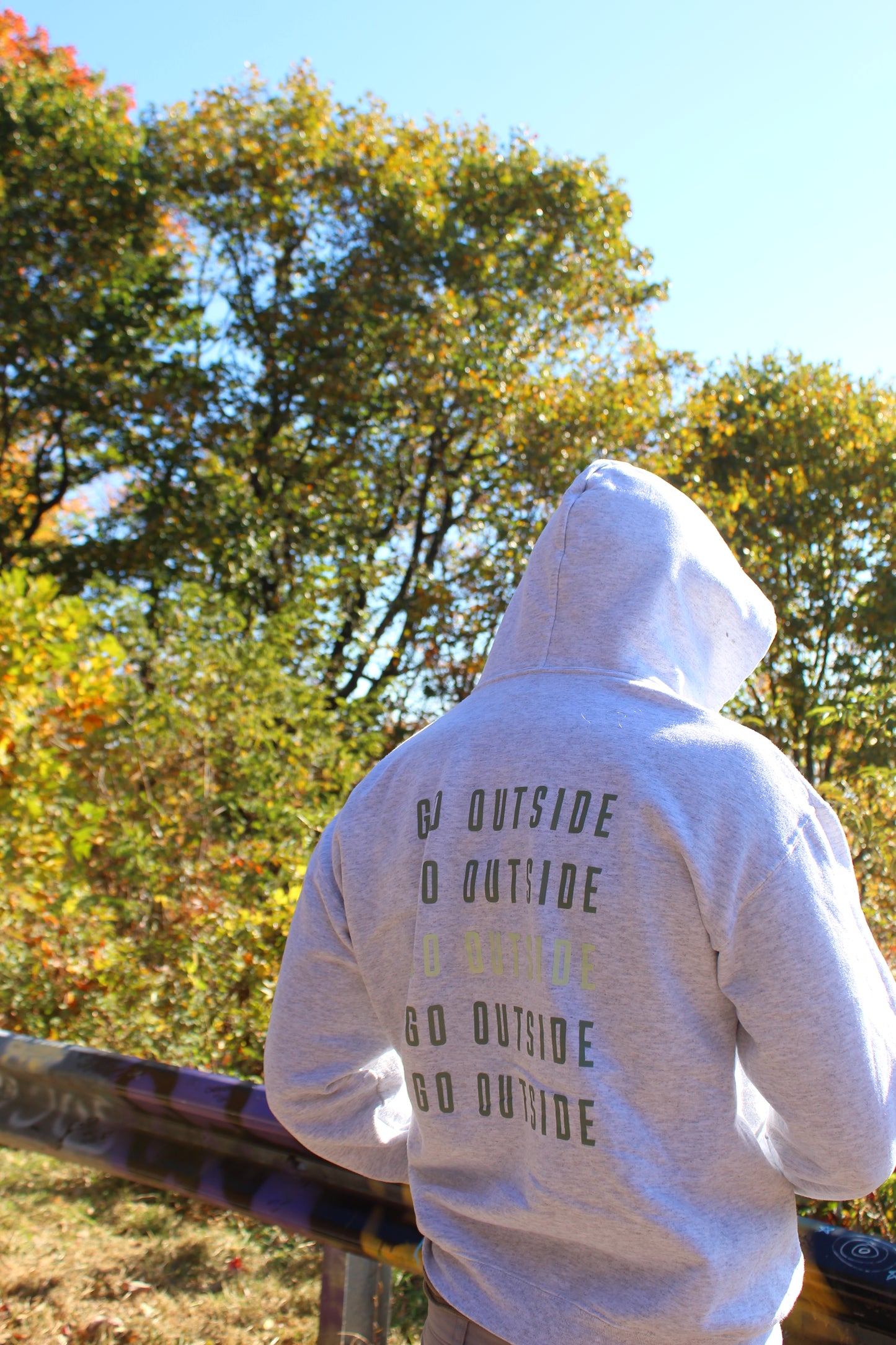 Men’s Grey Go Outside Hoodie