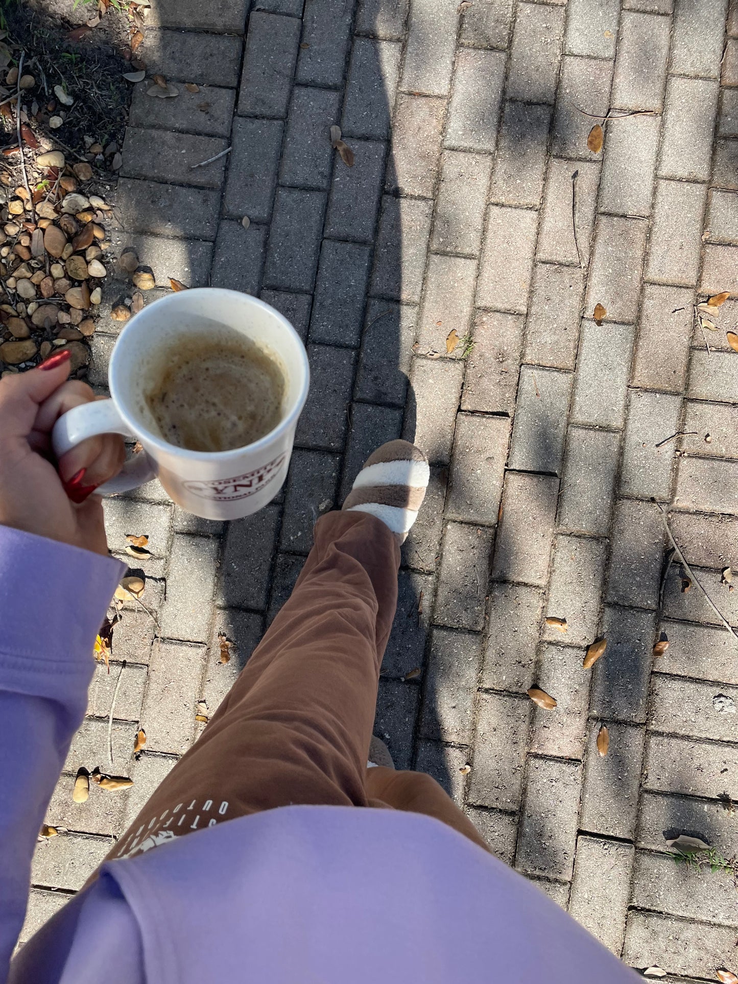 Women's High-Waisted Brown Sweatpants