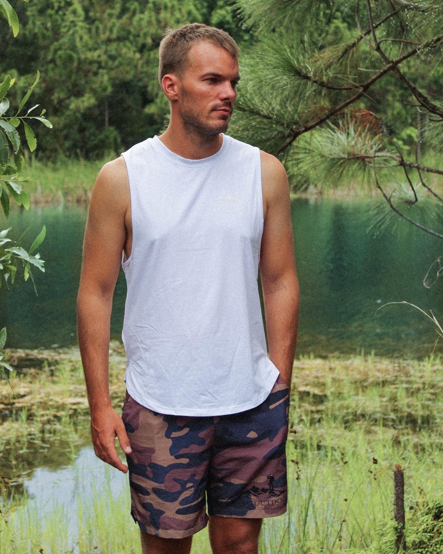 Mens Explore Travel Adventure Tank Top