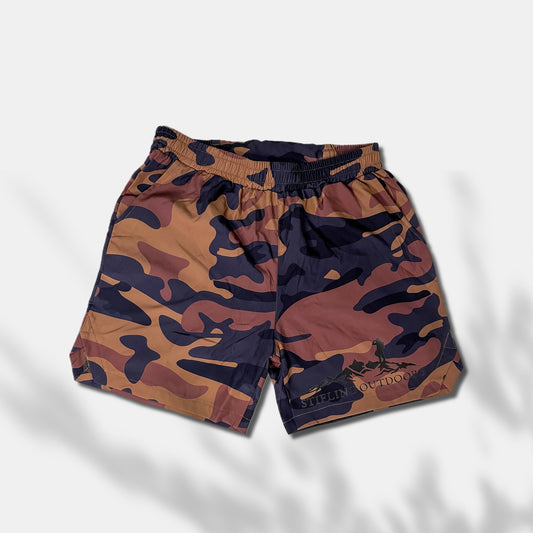 Mens Camo Hiking Shorts