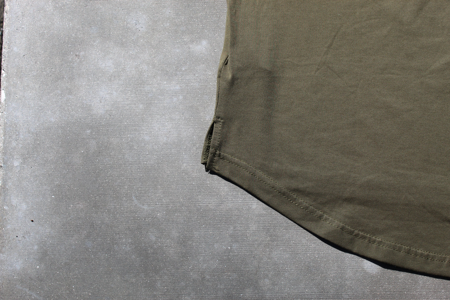 Mens Olive Green Athletic Tee
