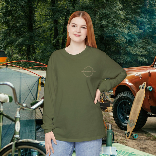 Women's "Explore Adventure Travel" Long Sleeve Shirt