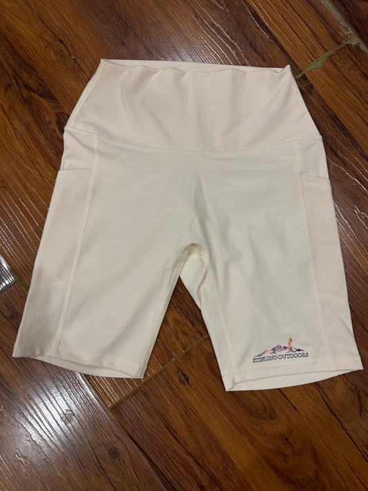 Women’s Cream Bike Shorts