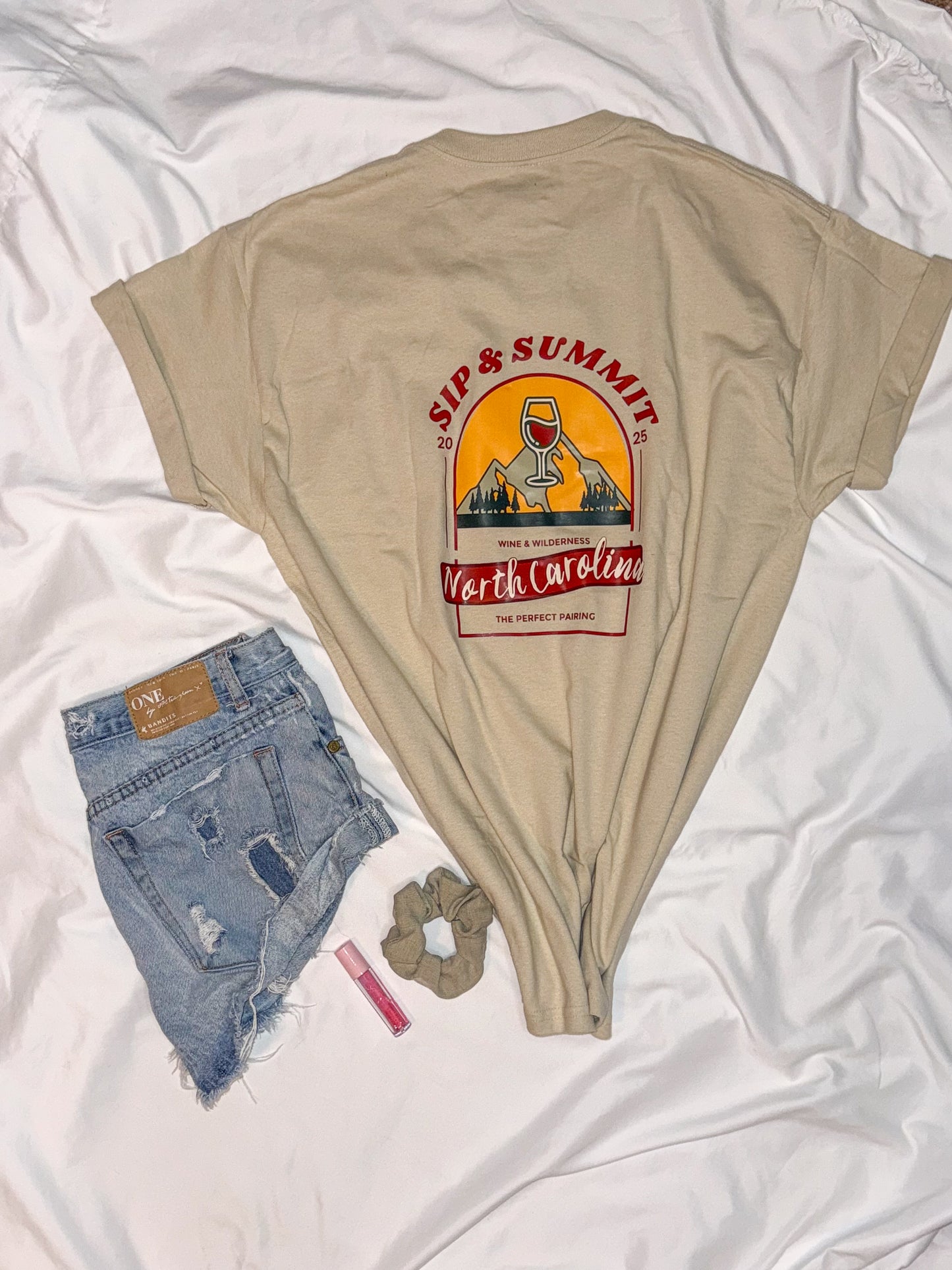 Sip & Summit Wine T-Shirt
