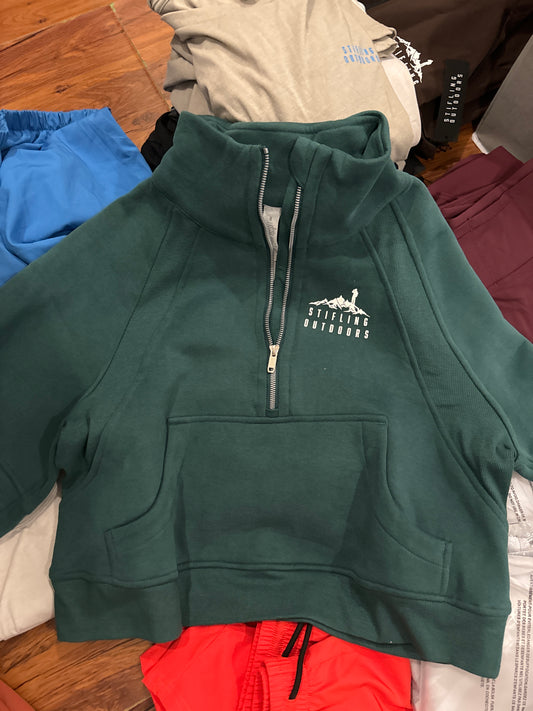 Teal Quarter-Zip MEDIUM