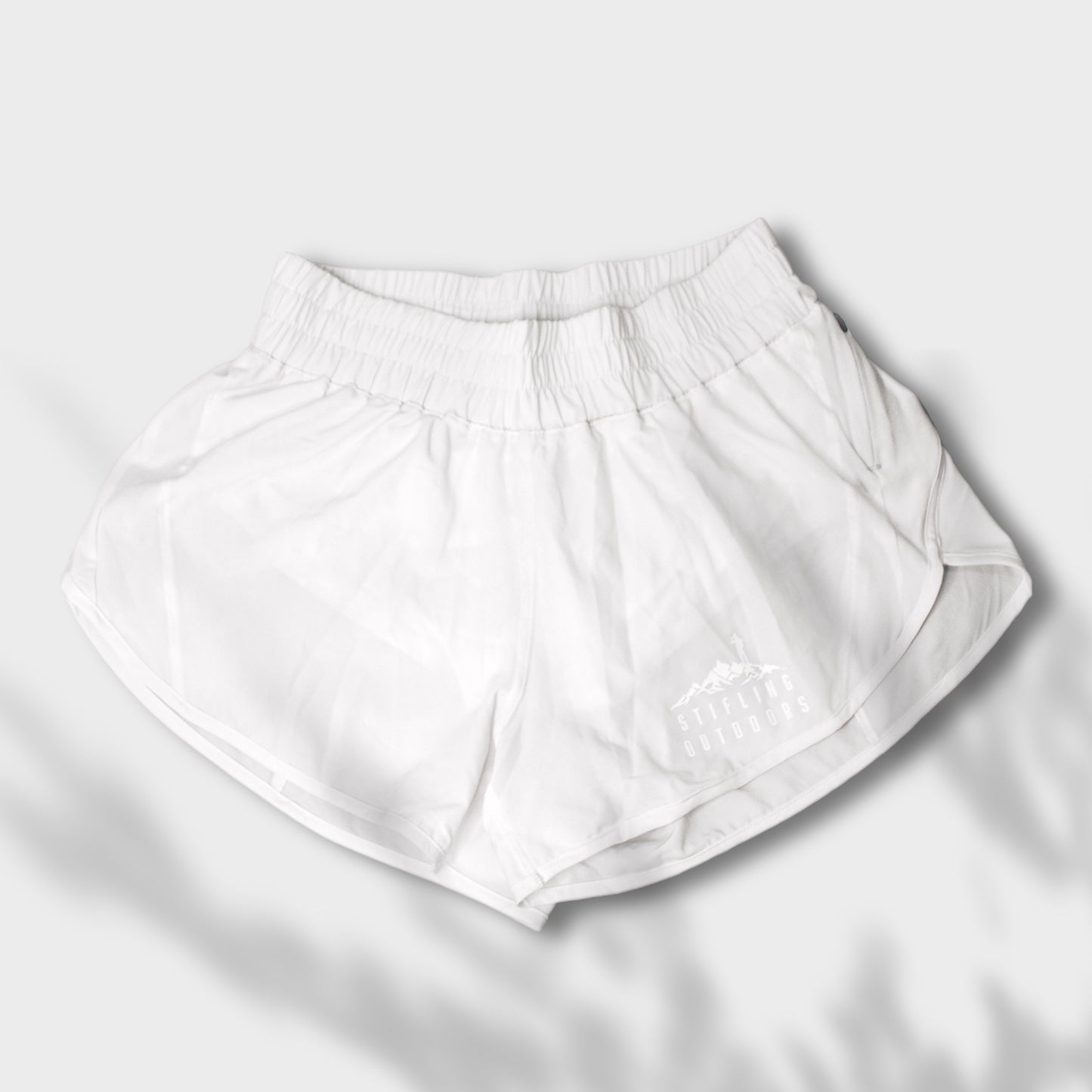 Women’s Sheer White Trail Shorts