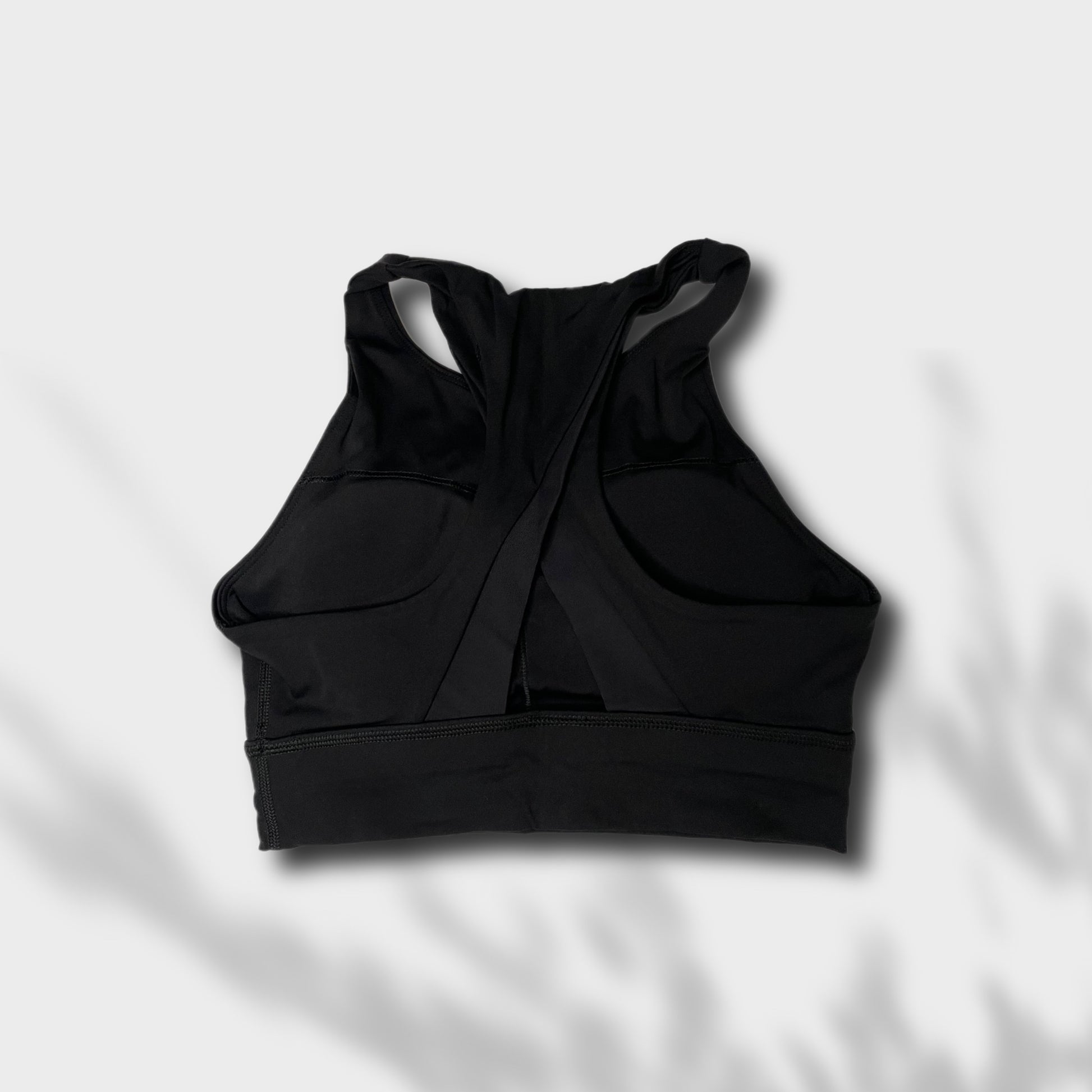 Plus Cut Out Mesh Insert Ruched Sports Bra