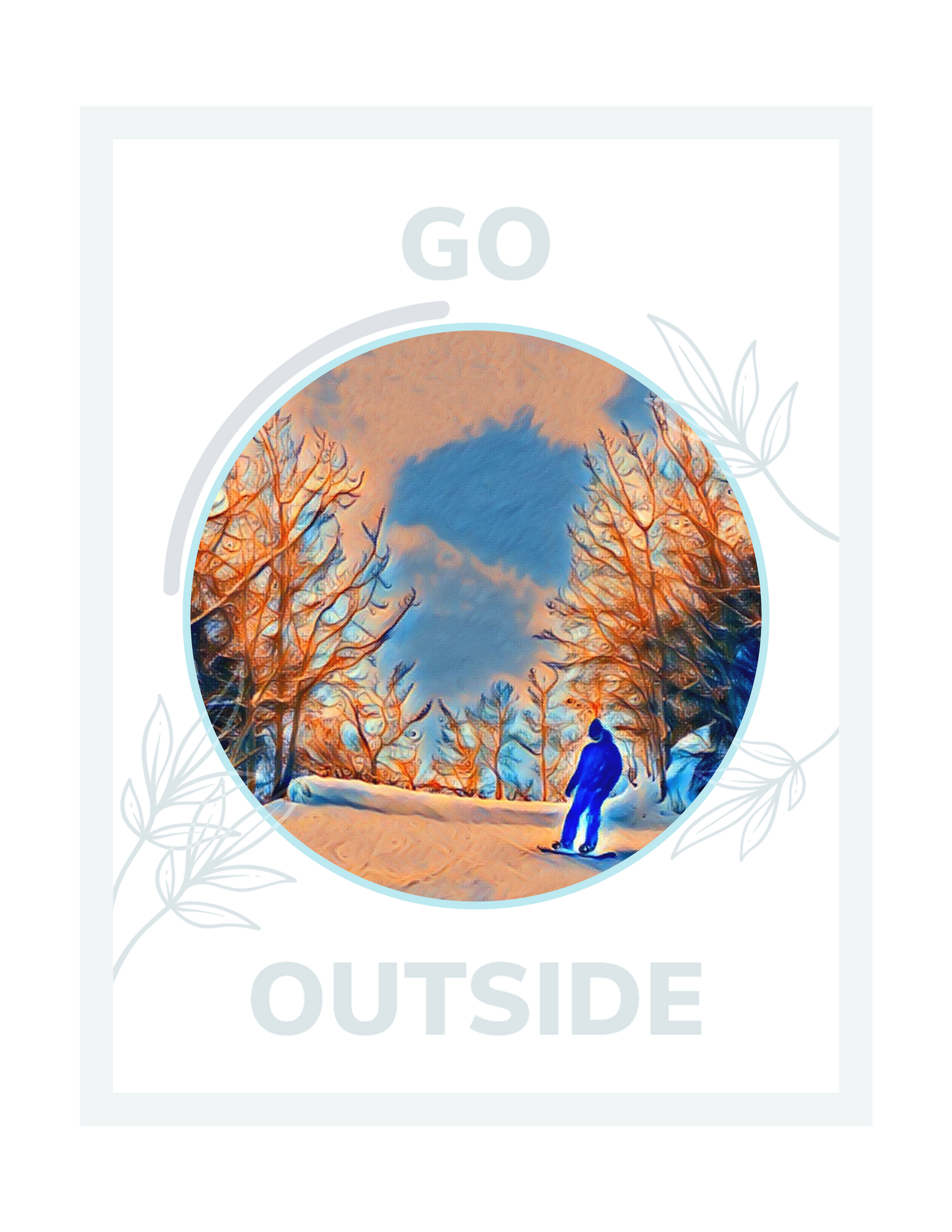Go Outside Long Sleeve Men’s Snowboard Shirt