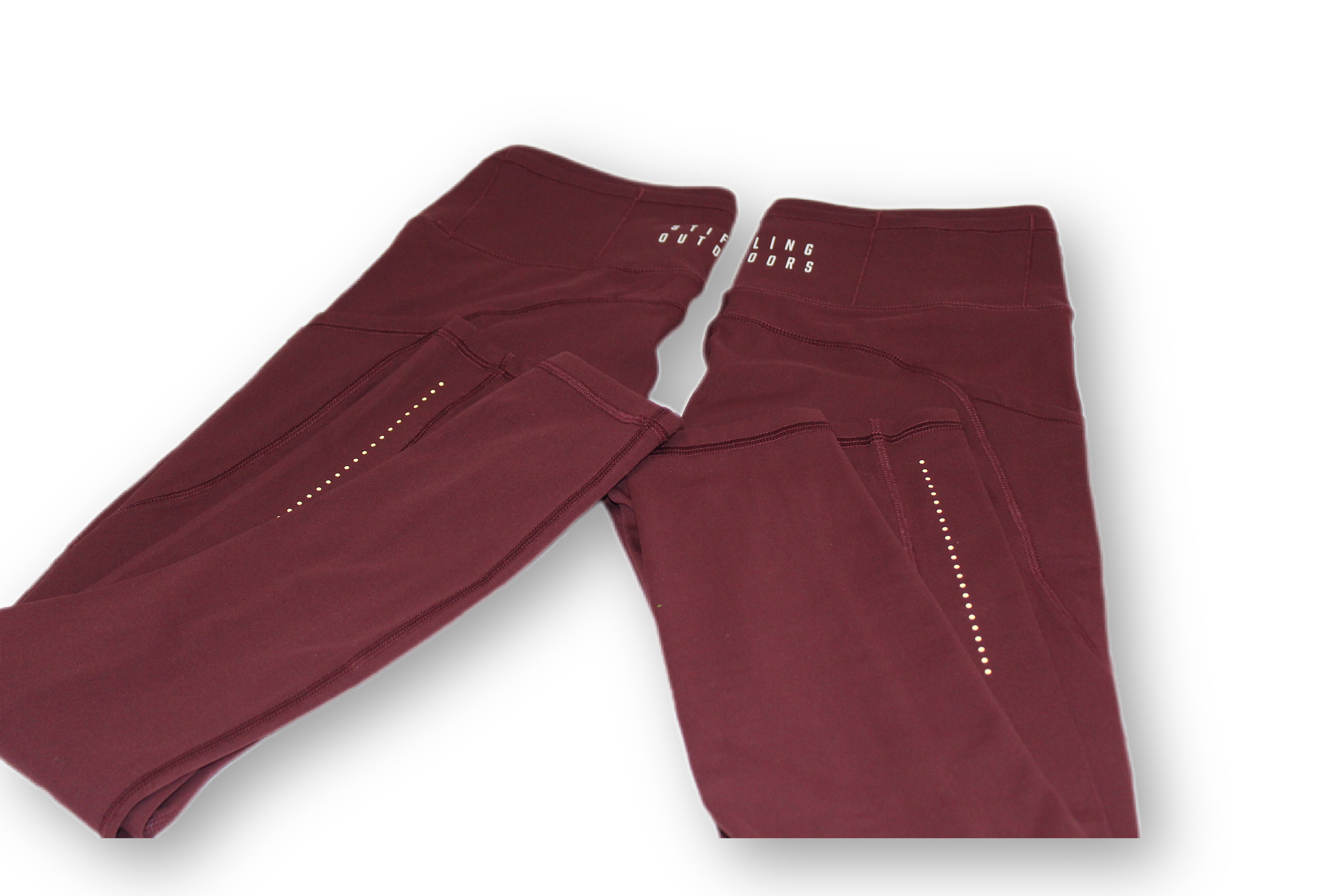 Womens clearance maroon leggings